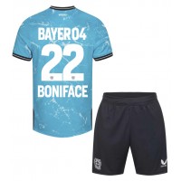 Dětský fotbalový dres Bayer Leverkusen Victor Boniface #22 2023-24 Třetí Krátký Rukáv (+ trenýrky)